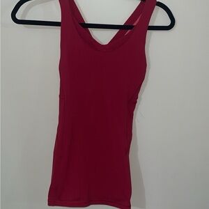 Lululemon Athletica Red Tank Top